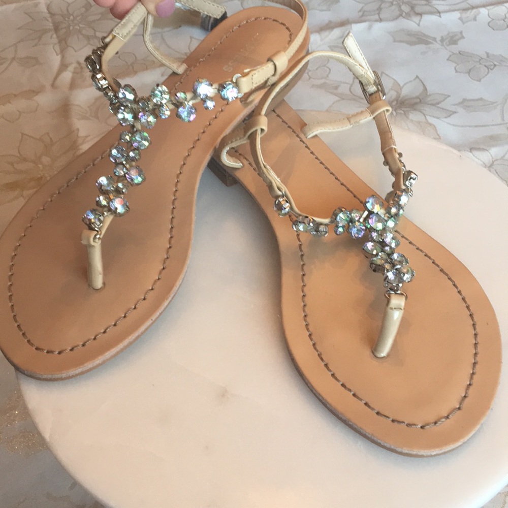 Express jeweled sandals